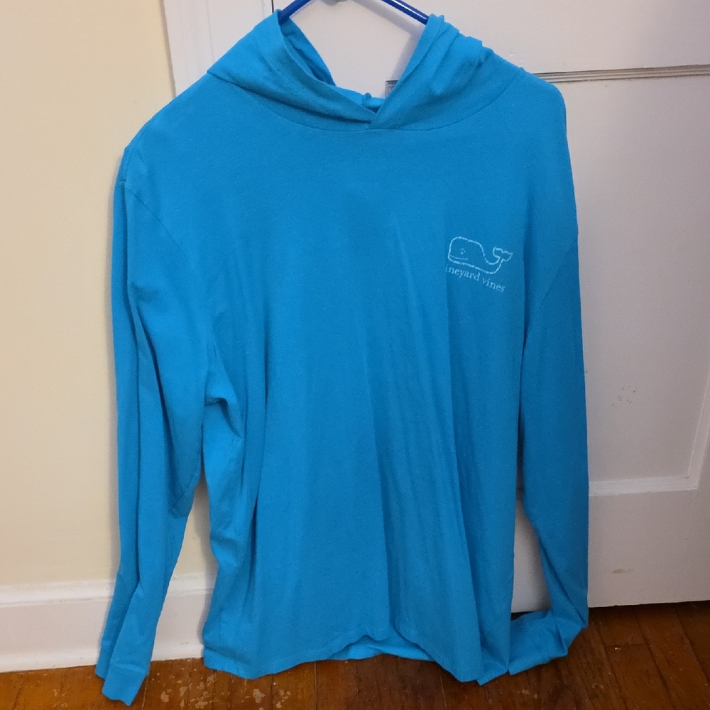 Vineyard Vines Turquoise Whale Logo Hoodie